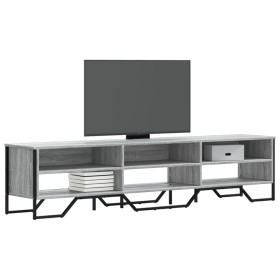 Mueble de TV madera de ingeniería gris Sonoma 180x34x41