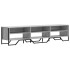 Mueble de TV madera de ingeniería gris Sonoma 180x34x41