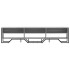 Mueble de TV madera de ingeniería gris Sonoma 180x34x41