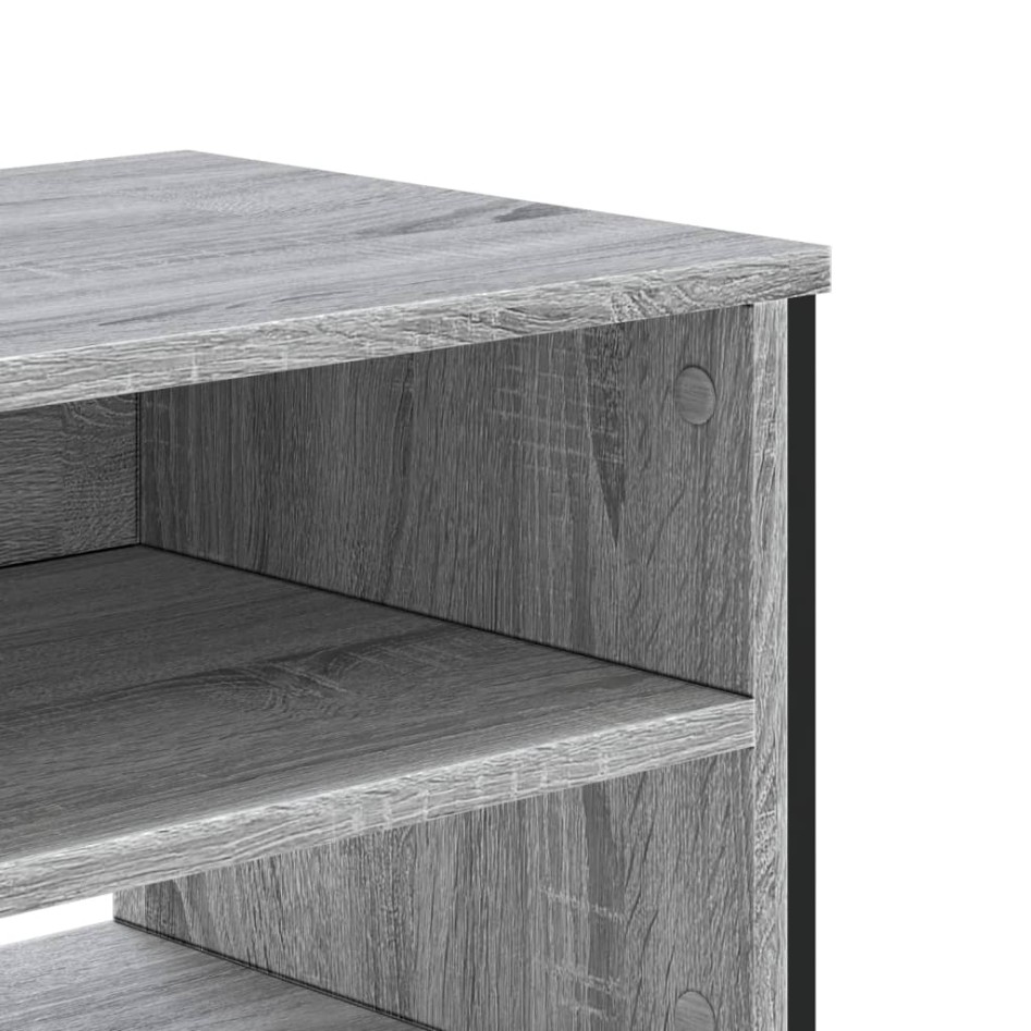 Mueble de TV madera de ingeniería gris Sonoma 180x34x41