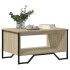 Mesa de centro madera de ingeniería roble Sonoma 75x51x40
