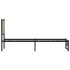 Estructura de cama sin colchón metal roble Sonoma 80x200