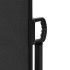 Toldo lateral retráctil negro 160x500