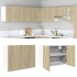 Armario colgante cocina contrachapada color roble 80x31x60