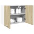 Armario colgante cocina contrachapada color roble 80x31x60