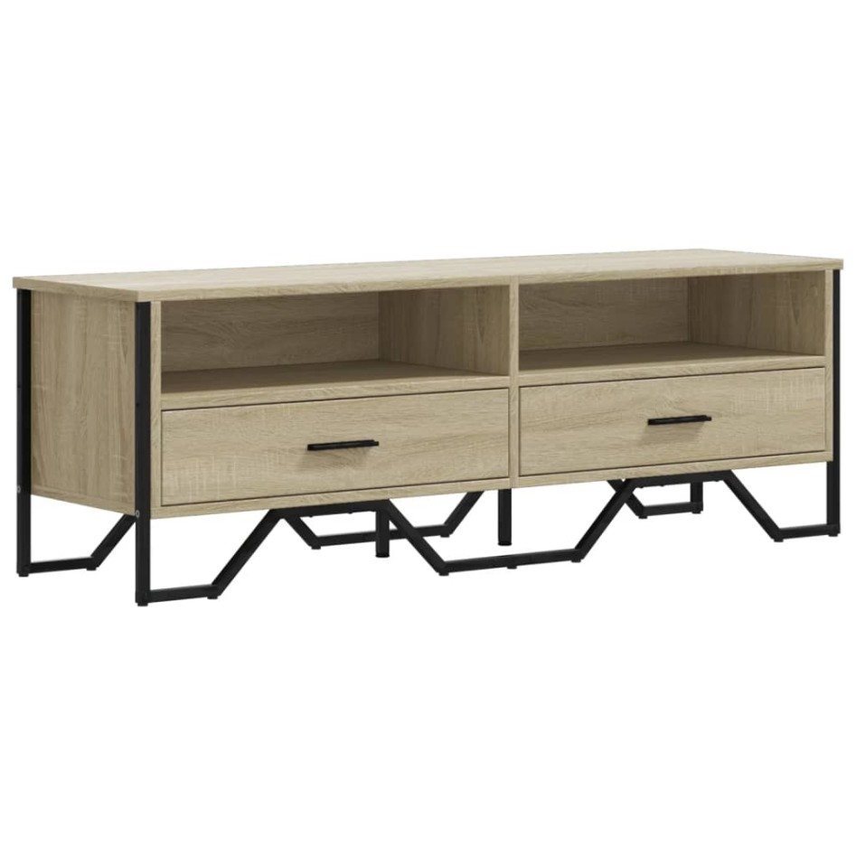 Mueble de TV madera de ingeniería roble Sonoma 122x34x41