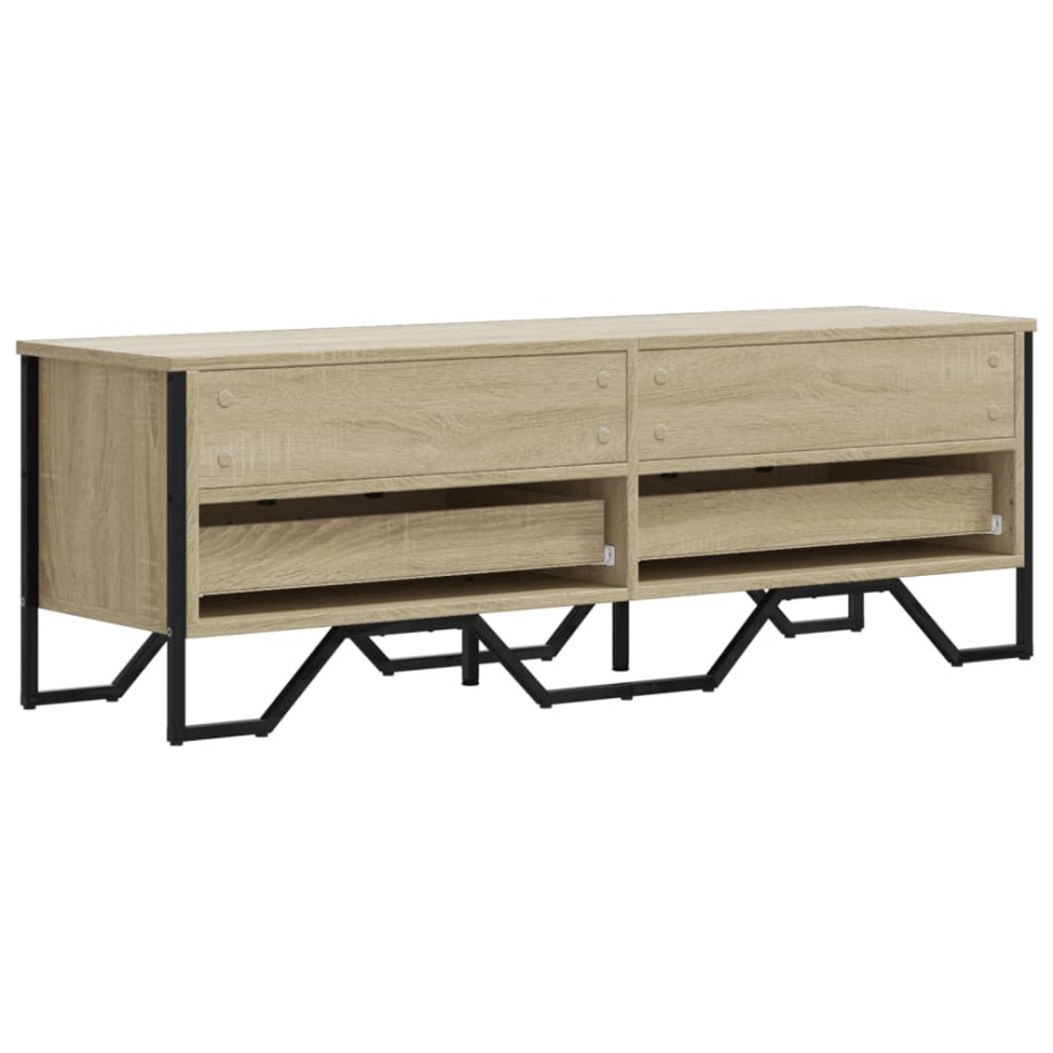 Mueble de TV madera de ingeniería roble Sonoma 122x34x41