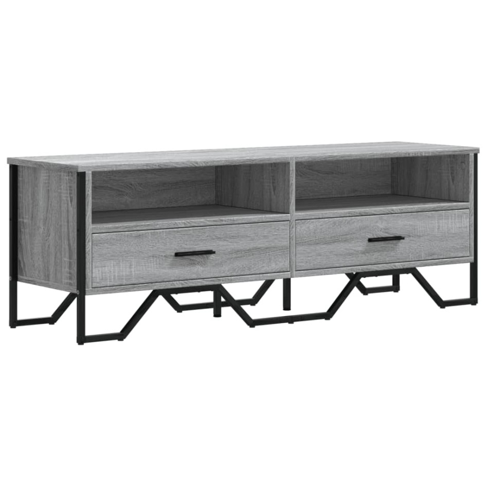 Mueble de TV madera de ingeniería gris sonoma 122x34x41