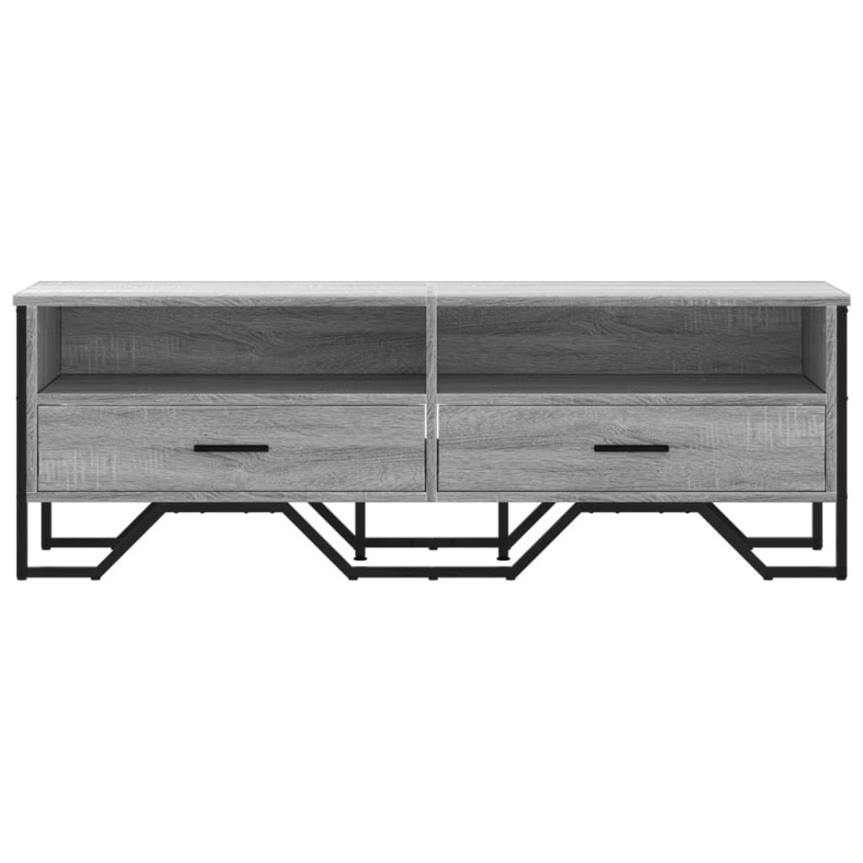 Mueble de TV madera de ingeniería gris sonoma 122x34x41