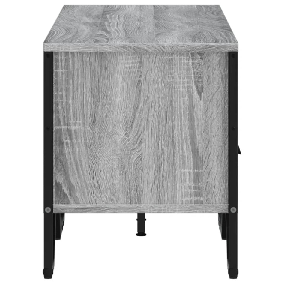 Mueble de TV madera de ingeniería gris sonoma 122x34x41