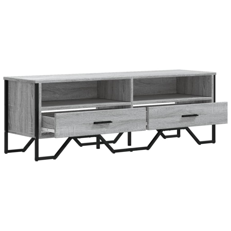 Mueble de TV madera de ingeniería gris sonoma 122x34x41