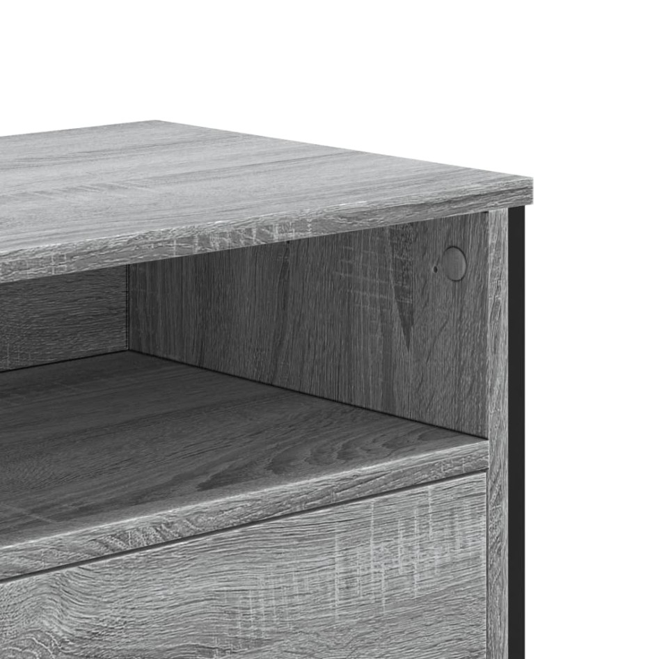 Mueble de TV madera de ingeniería gris sonoma 122x34x41