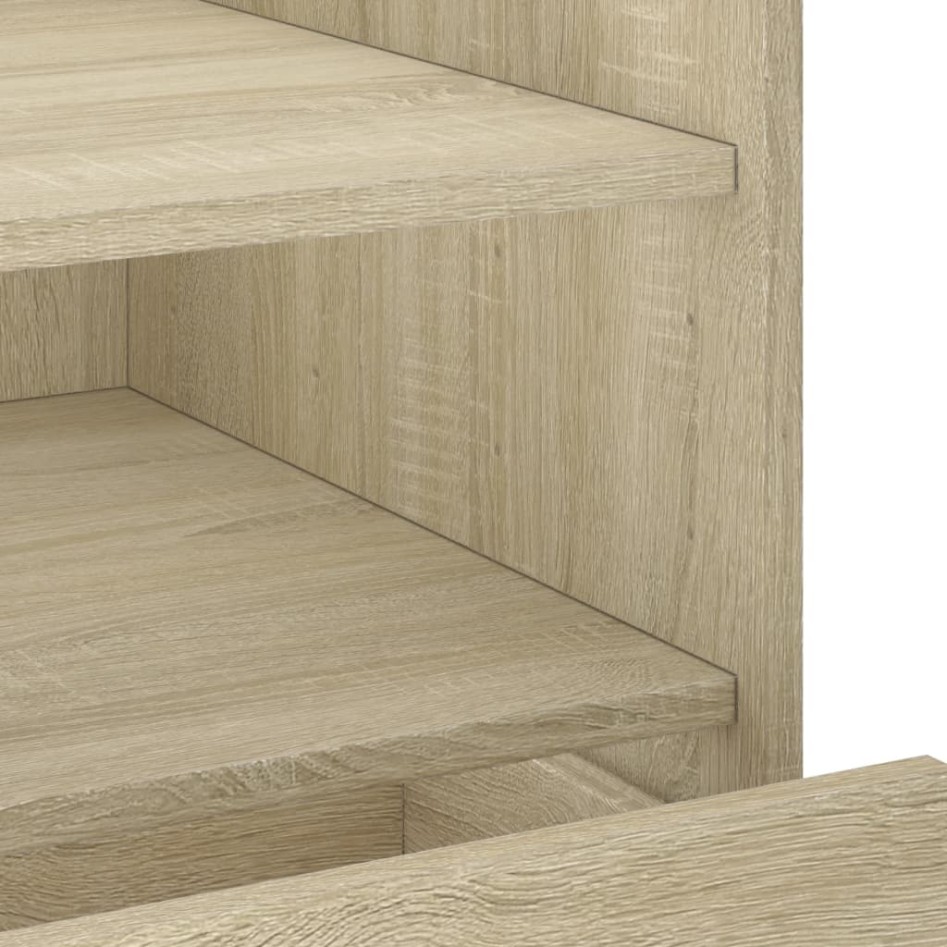 Mesita de noche madera de ingeniería roble Sonoma 45x50x50