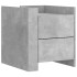 Mesita de noche madera de ingeniería gris hormigón 45x50x50