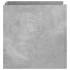 Mesita de noche madera de ingeniería gris hormigón 45x50x50