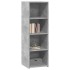 Aparador alto madera de ingeniería gris hormigón 40x41x124
