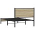 Estructura de cama sin colchón metal roble Sonoma 100x200