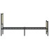 Estructura de cama sin colchón metal roble Sonoma 80x200