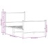 Estructura de cama sin colchón metal roble Sonoma 80x200