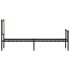 Estructura de cama sin colchón metal roble Sonoma 75x190