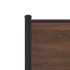 Estructura de cama sin colchón metal marrón roble 75x190