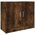 Armario de lavabo madera ingeniería roble ahumado 63x29x55