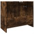 Armario de lavabo madera ingeniería roble ahumado 63x29x55