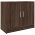 Armario de lavabo madera ingeniería marrón roble 63x29x55