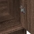 Armario de lavabo madera ingeniería marrón roble 63x29x55