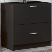 Armario de lavabo madera de ingeniería negro 59x37x59 cm