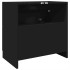 Armario de lavabo madera de ingeniería negro 59x37x59