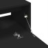 Armario de lavabo madera de ingeniería negro 59x37x59