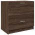 Armario de lavabo madera de ingeniería marrón roble 59x37x59
