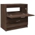 Armario de lavabo madera de ingeniería marrón roble 59x37x59