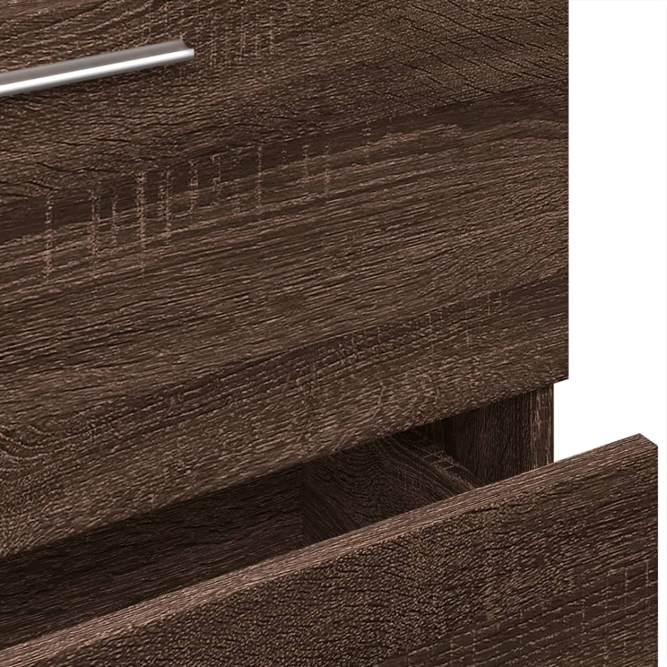 Armario de lavabo madera de ingeniería marrón roble 59x37x59