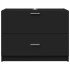 Armario de lavabo madera de ingeniería negro 78x37x59