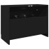 Armario de lavabo madera de ingeniería negro 78x37x59