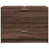 Armario de lavabo madera de ingeniería marrón roble 78x37x59