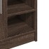 Armario de lavabo madera ingeniería marrón roble 63x29x55