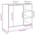 Armario de lavabo madera ingeniería marrón roble 63x29x55