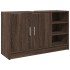 Mueble de lavabo madera de ingeniería roble marrón 90x29x55