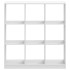 Estantería de madera de ingeniería blanca 102x32x108