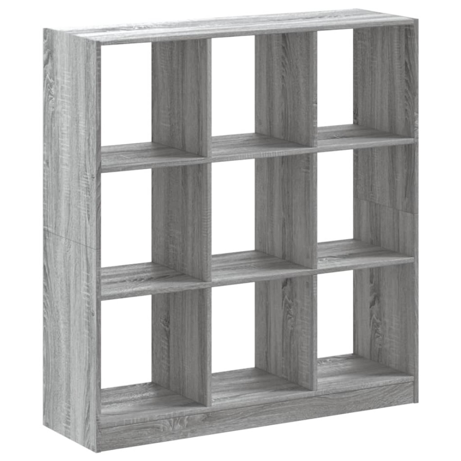 Estantería madera de ingeniería gris Sonoma 102x32x108