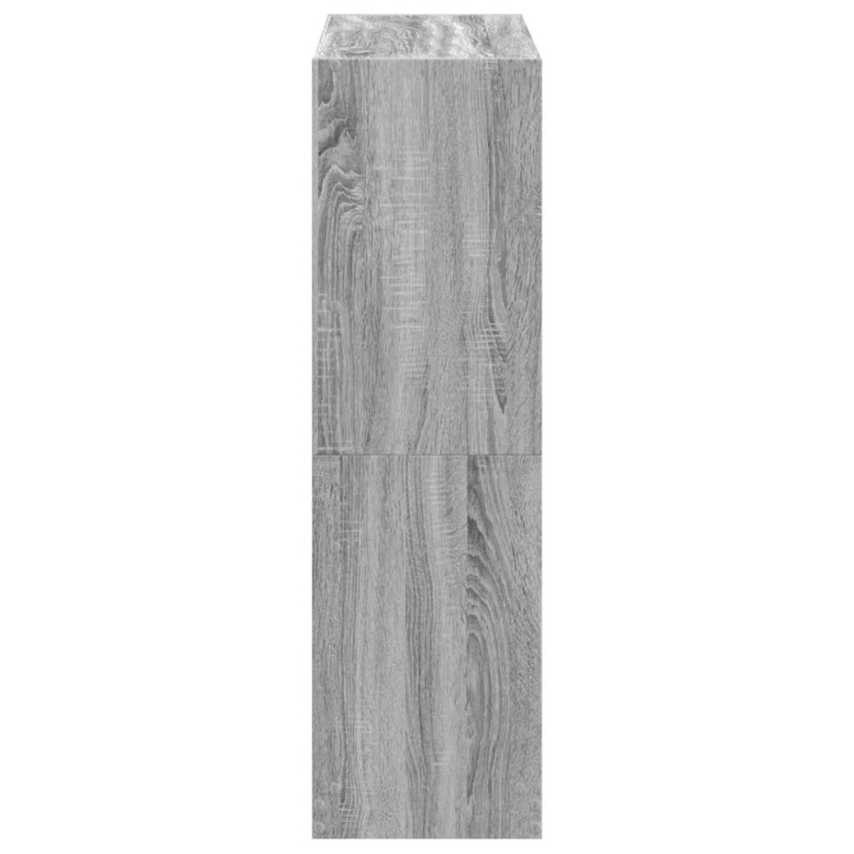 Estantería madera de ingeniería gris Sonoma 102x32x108