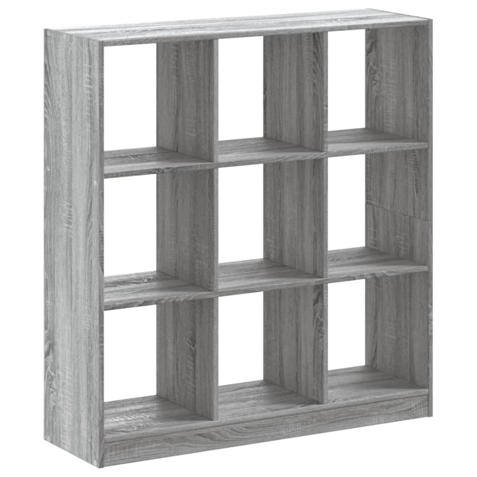 Estantería madera de ingeniería gris Sonoma 102x32x108