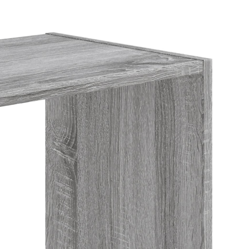 Estantería madera de ingeniería gris Sonoma 102x32x108