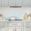 Salpicaderos de cocina 2 uds vidrio templado blanco 70x40 cm