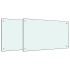 Salpicaderos de cocina 2 uds vidrio templado blanco 70x40