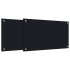 Salpicaderos de cocina 2 uds vidrio templado negro 70x60