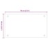 Salpicaderos de cocina 2 uds vidrio templado negro 70x60